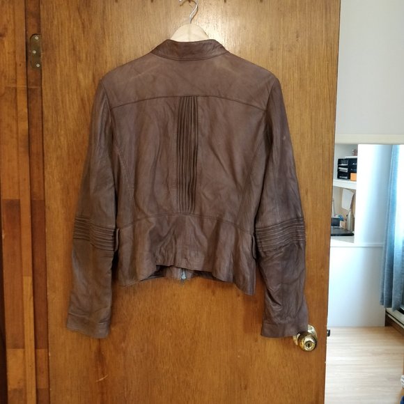 Brown Danier Leather Jacket - Picture 5 of 6